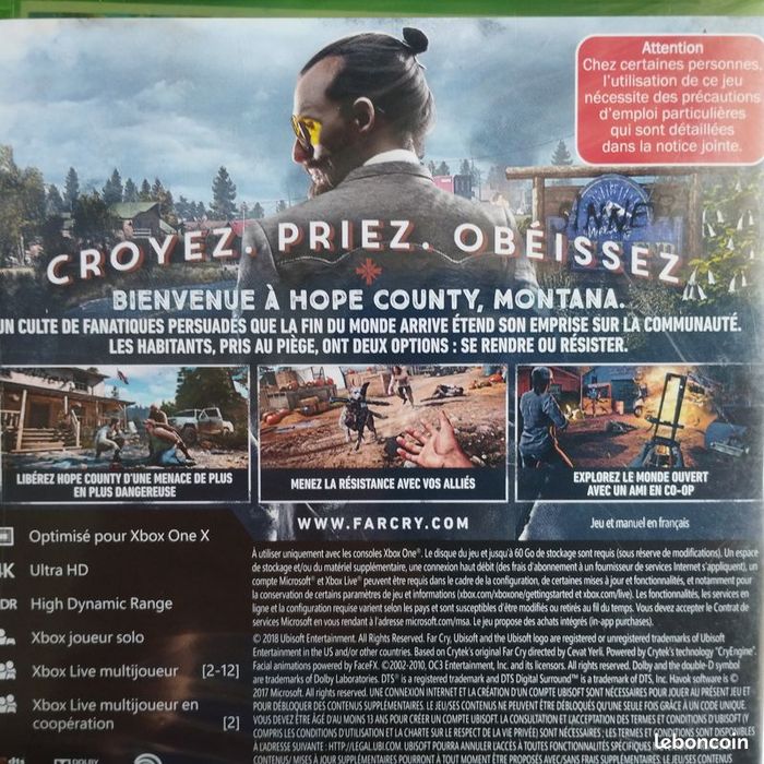Jeu Xbox One Farcry 5 Neuf - photo numéro 2