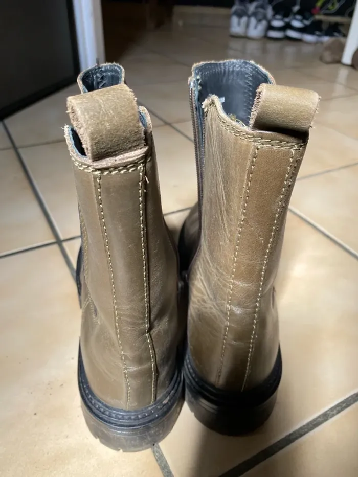 Botte kaki marron 38 - photo numéro 4
