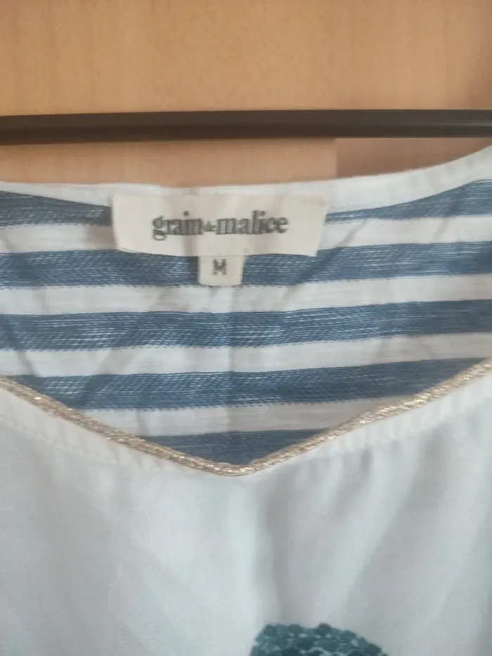 T shirt grain de malice femme taille M - photo numéro 2