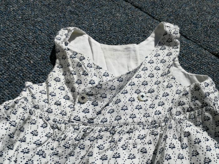 Robe blanc et bleu + culotte 3M bout'chou - photo numéro 3