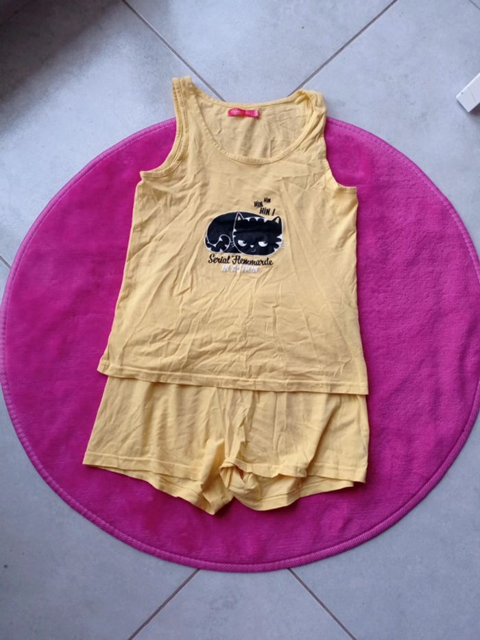 Pyjacourt jaune Tissaia taille 34/36