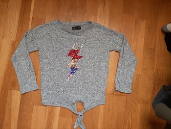 Pull fin à motif sequins