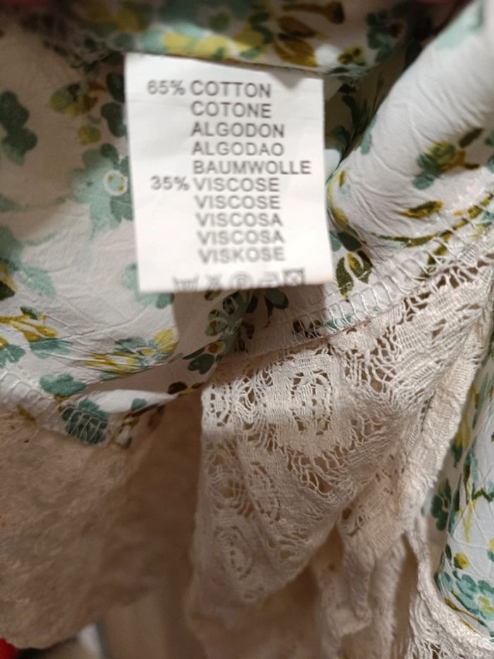 Robe verte matière fine a dentelle taille s/m - photo numéro 7