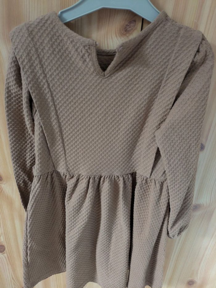 Robe marron fille manches longues Vertbaudet - photo numéro 2
