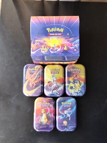 Artset de mini tin pouvoir de Kanto + carton de display