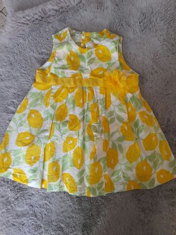 Robe citron 12mois