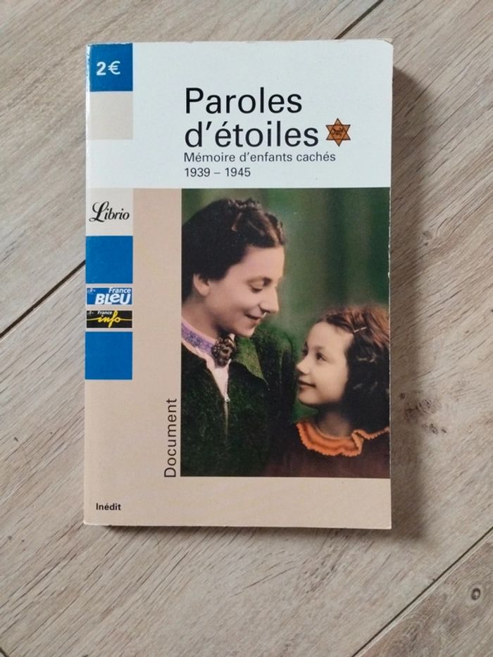 Livre paroles d etoiles