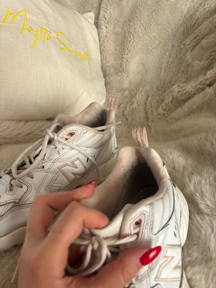 New Balance 608 rose et blanche - photo numéro 3