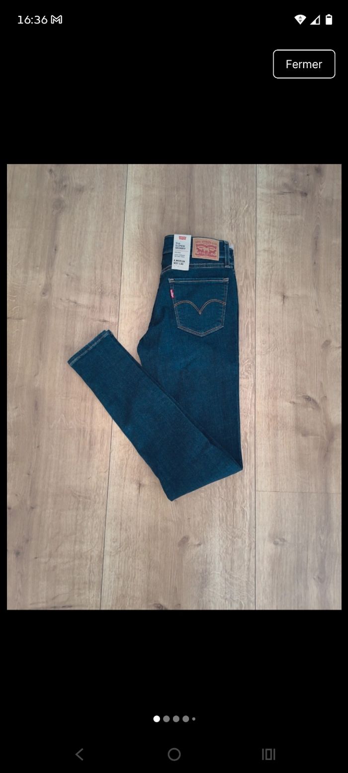 Jean Levi's 711 Skinny - État Neuf - taille w27 L30 - photo numéro 1