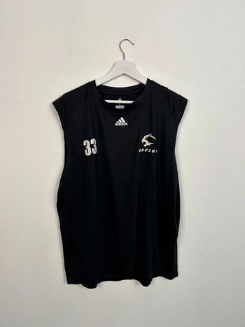Débardeur Adidas Homme Noir | Taille L | Très Bon État | Training Été | #TM53