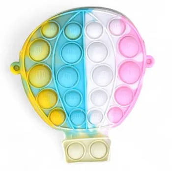 Porte-monnaie POP-IT Montgolfière Tie-Dye - 14 cm Neuf