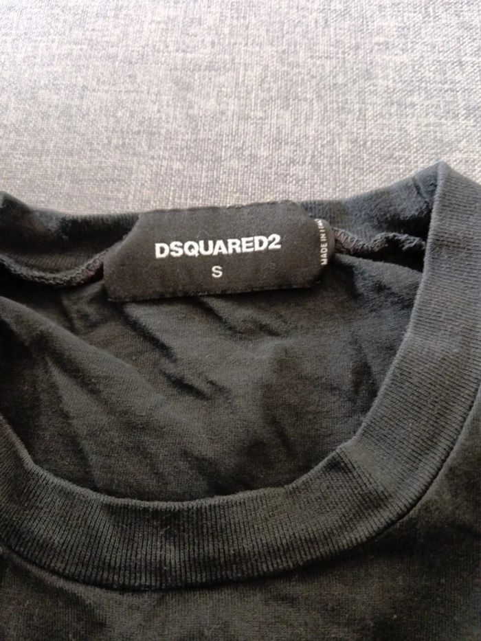 C58 t-shirt noir DSquared2 S - photo numéro 3