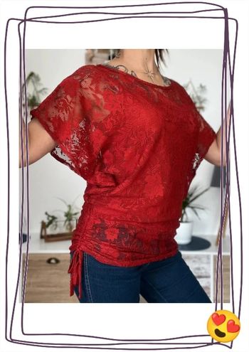 Blouse dentelle manches courtes taille 1 - Mado et les autres