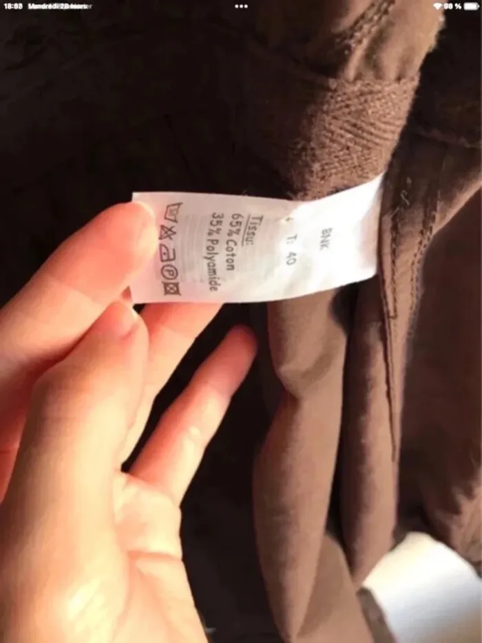 Veste légère marron à capuche Baba Nuki taille 40 - photo numéro 12
