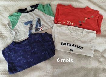 Lot t-shirts 6 mois