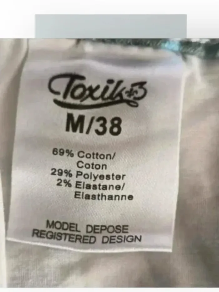 Jean ajusté imprimé ,Toxic3 ,coupe slim crop ,taille mi-haute ,stretch - photo numéro 10
