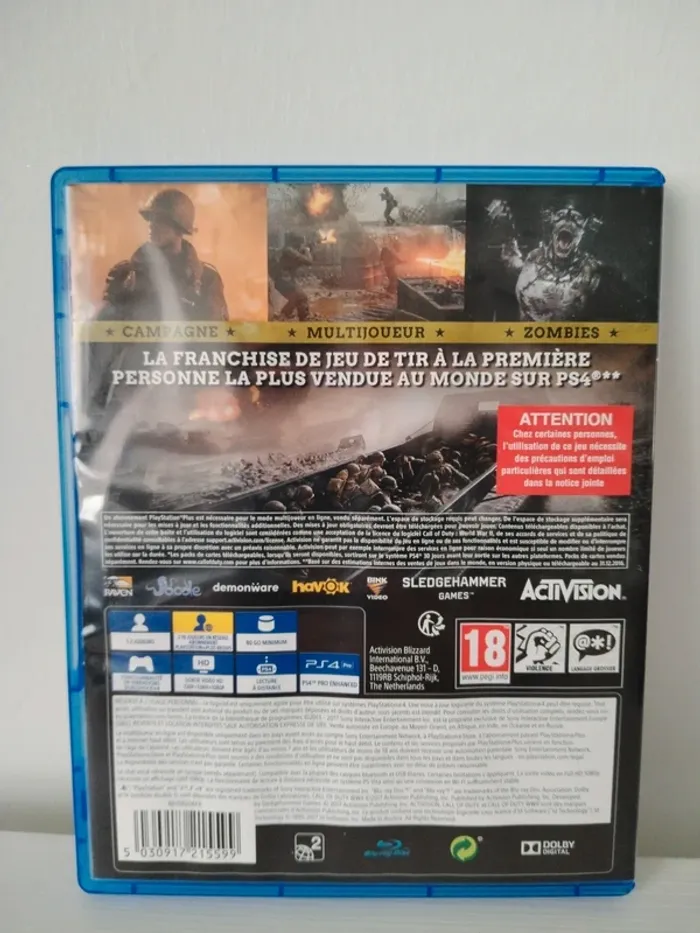 Jeu PS4 Call of Duty WWII - photo numéro 2