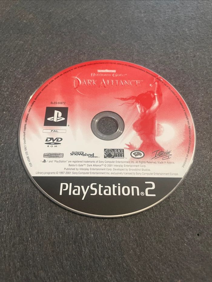 Baldur's Gate Dark Alliance Jeu PS2 FR