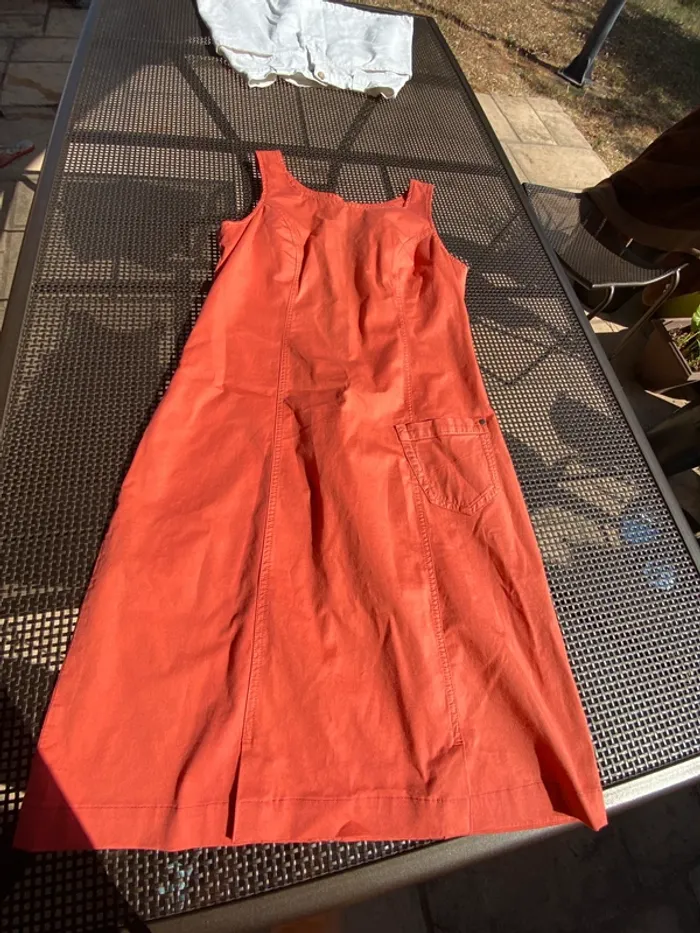 Belle, robe, TBS, orange, 40 - photo numéro 7