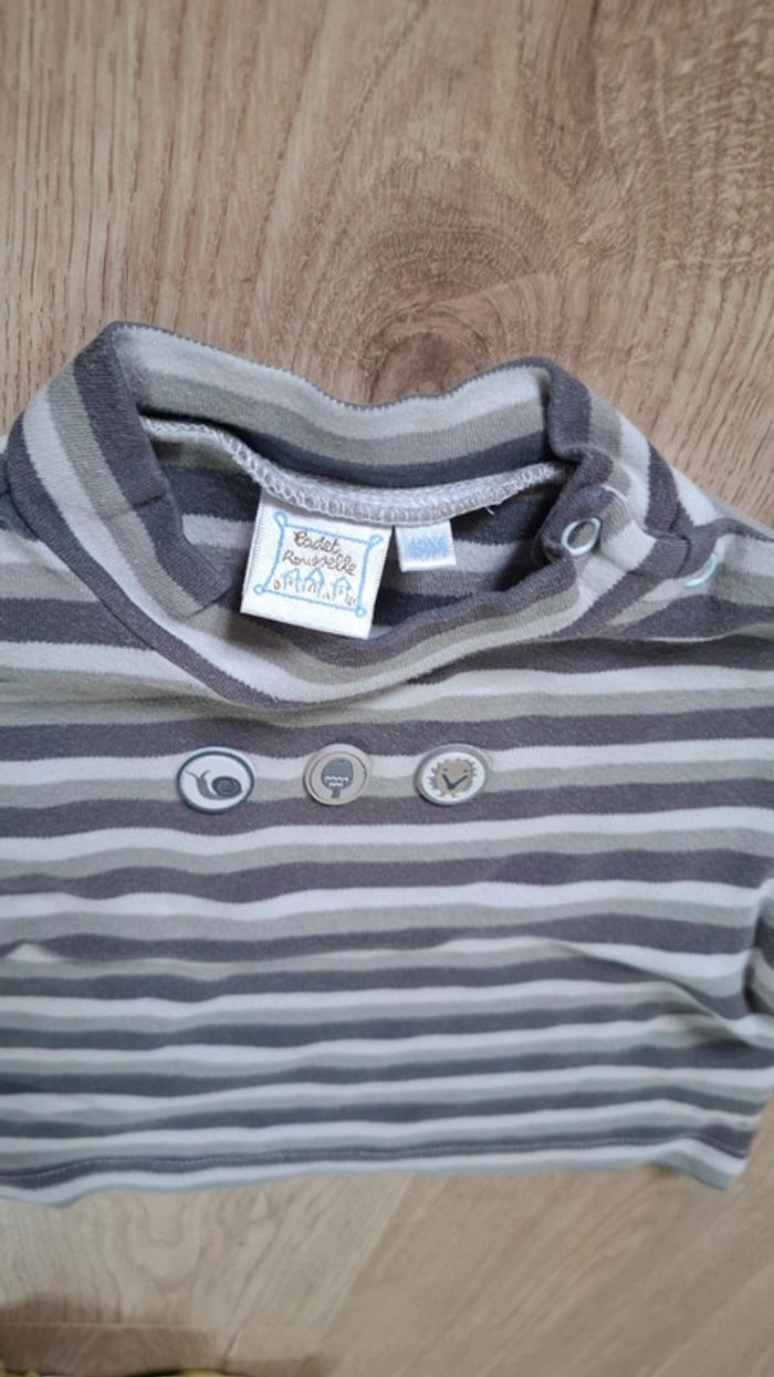 Lot 2 t-shirts ML 12mois - photo numéro 6