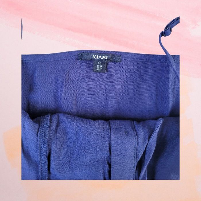 Haut caraco bleu marine volanté de Kiabi - photo numéro 3