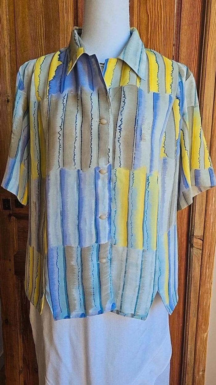 Blouse vintage 80s manches courtes - photo numéro 5