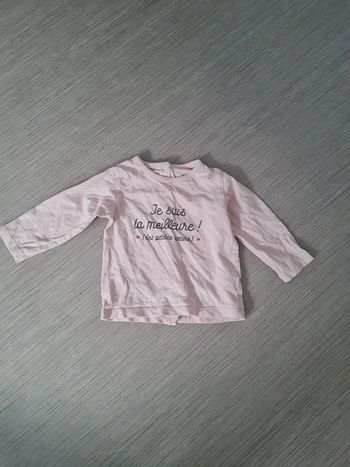 Tee shirt manche longue verbaudet 6 mois