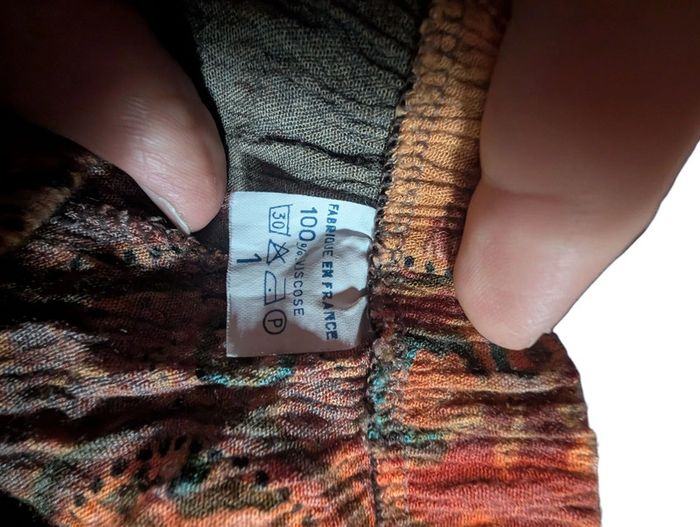 Pantalon multicolore motifs Taille S - photo numéro 4