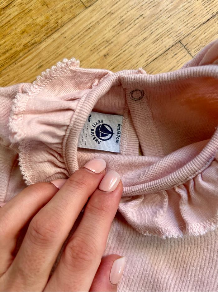 Lot de 3 Bodies Manches Courtes PETIT BATEAU 6 Mois | Parfait État - photo numéro 9