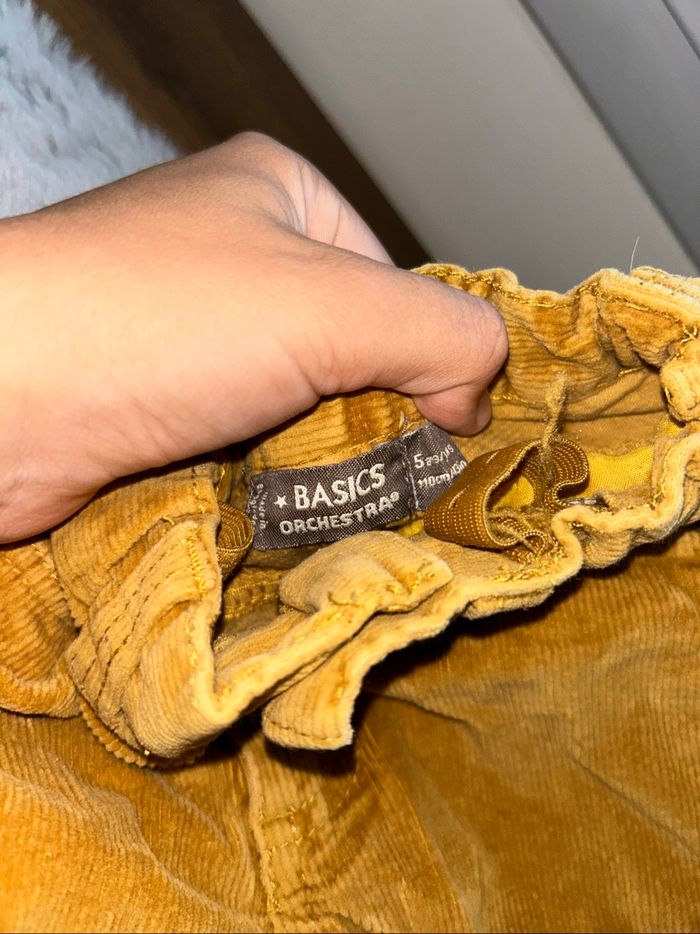 Pantalon style velour jaune - 5 ans - Orchestra - photo numéro 4