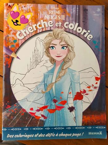 Cahier de coloriage Reine des neiges II