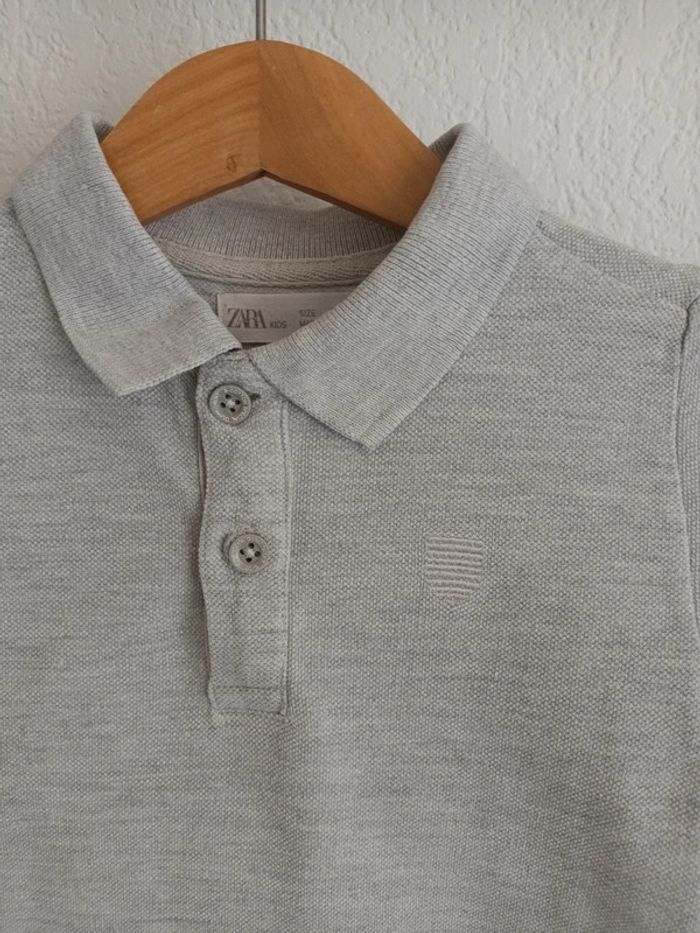 Polo gris Zara Kids 6 ans 116 cm - photo numéro 2