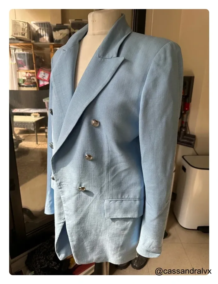 Blazer bleu - Zara - photo numéro 2