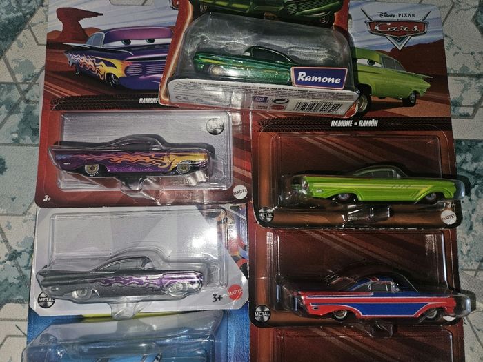 Lot de 7 voitures cars Mattel neuves Disney Pixars ramone  rare - photo numéro 3