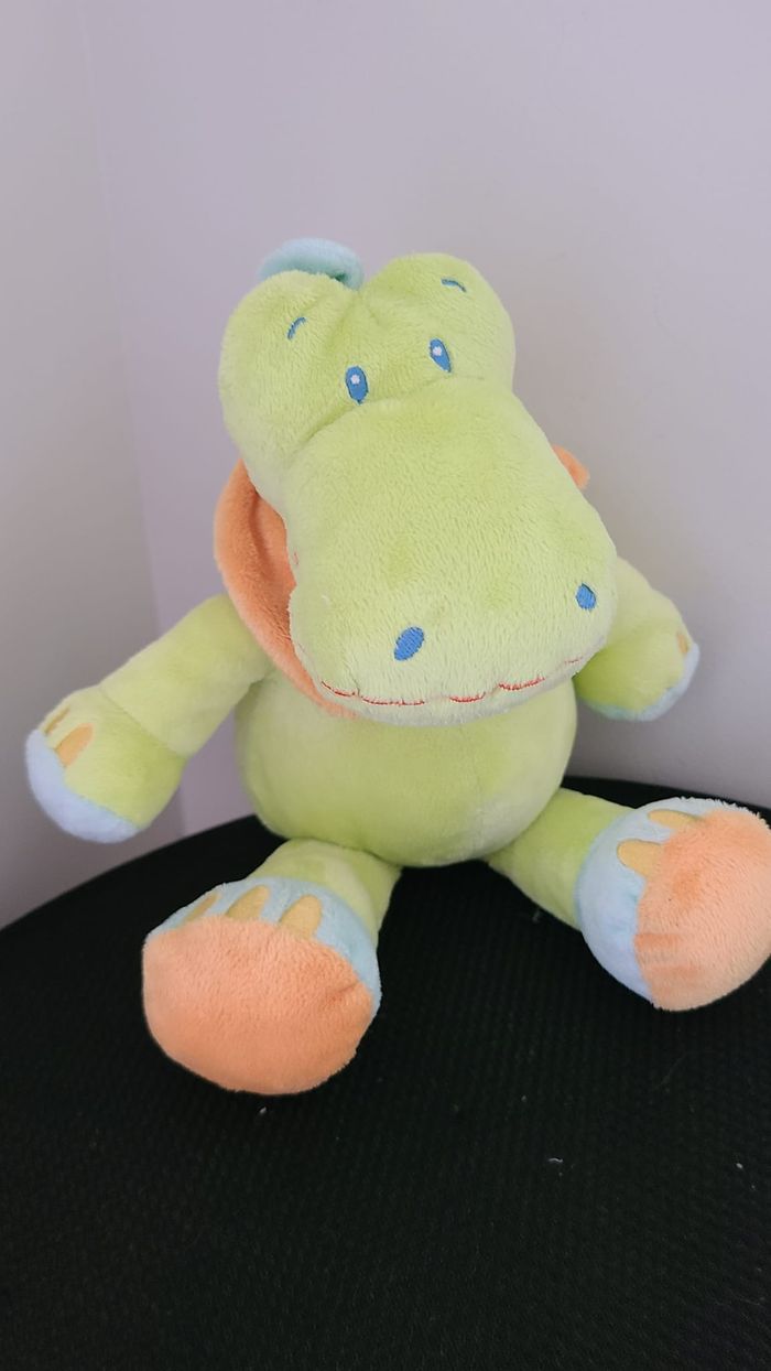 Doudou Crocodile Vert