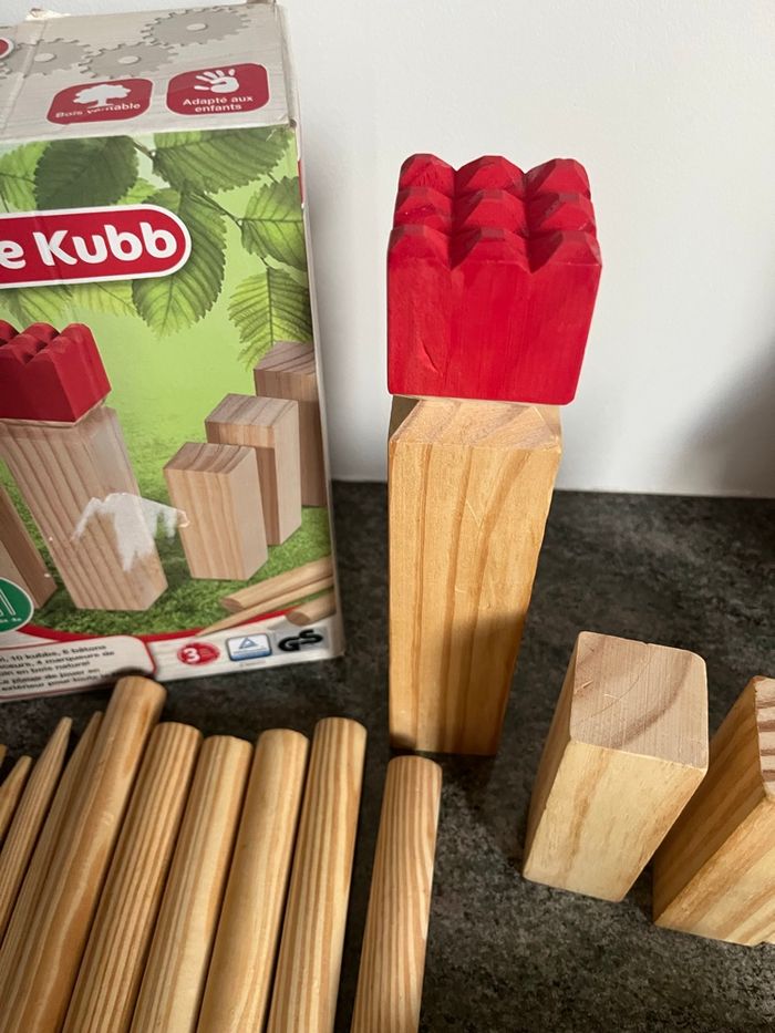 Jeu de Kubb en bois - photo numéro 5