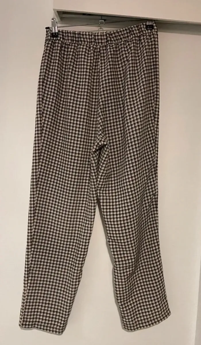Pantalon droit à carreaux H&M Divided – taille 36 (S - photo numéro 3