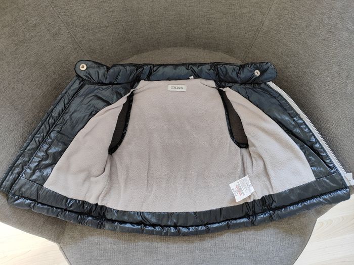 Doudoune sans manches grise anthracite 6 mois IKKS - photo numéro 4