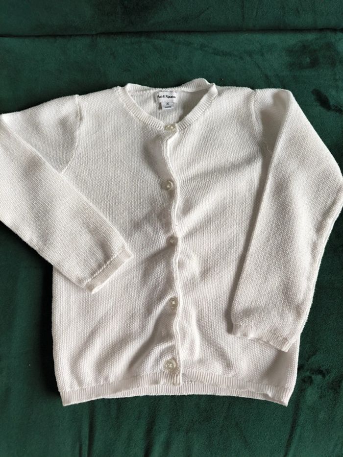 Gilet blanc pat et ripaton 36 mois - photo numéro 2