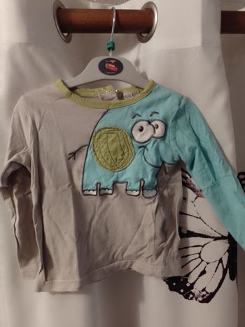 Tee-shirt éléphant 23 mois 