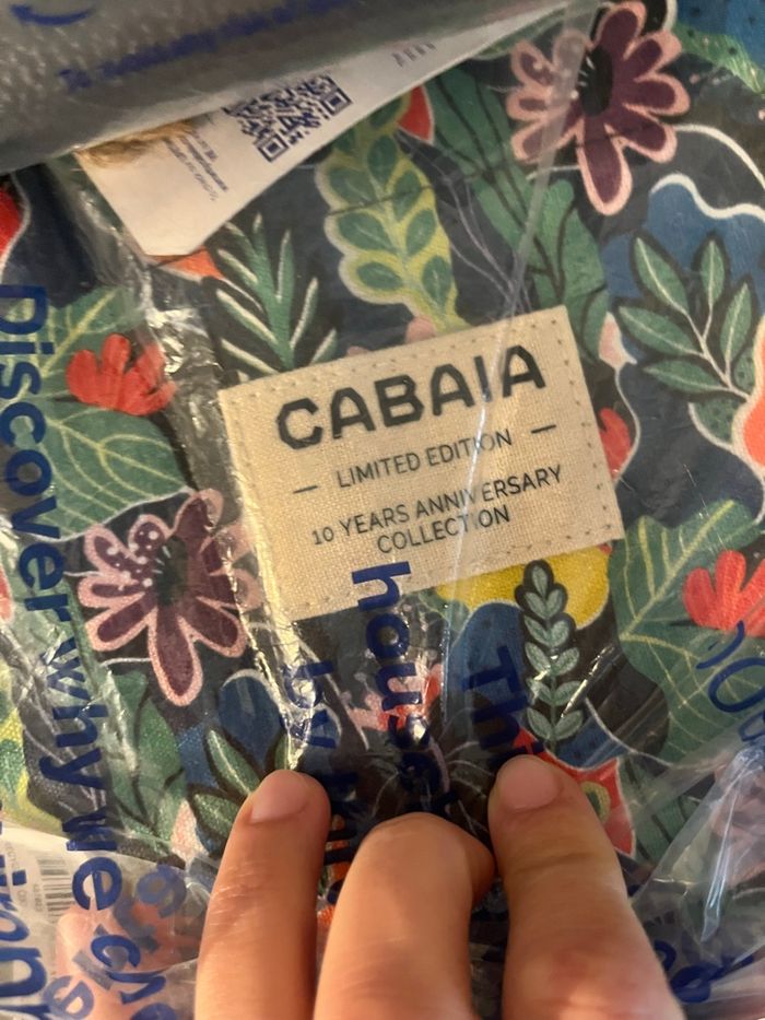 Tote bag et trousse de toilette cabaia neufs - photo numéro 4