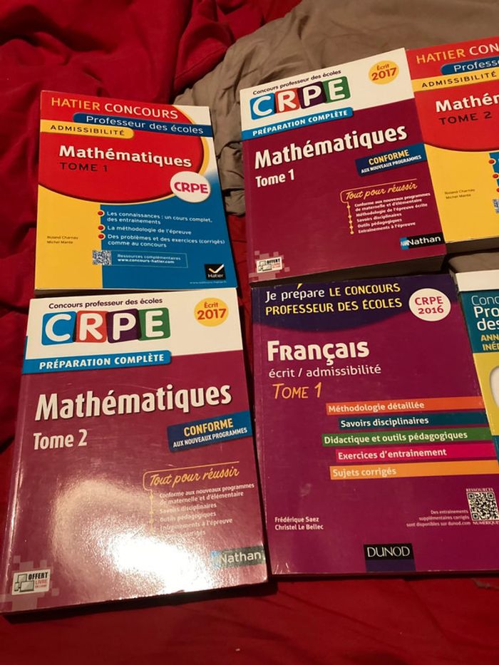 Lot 7 livres CRPE