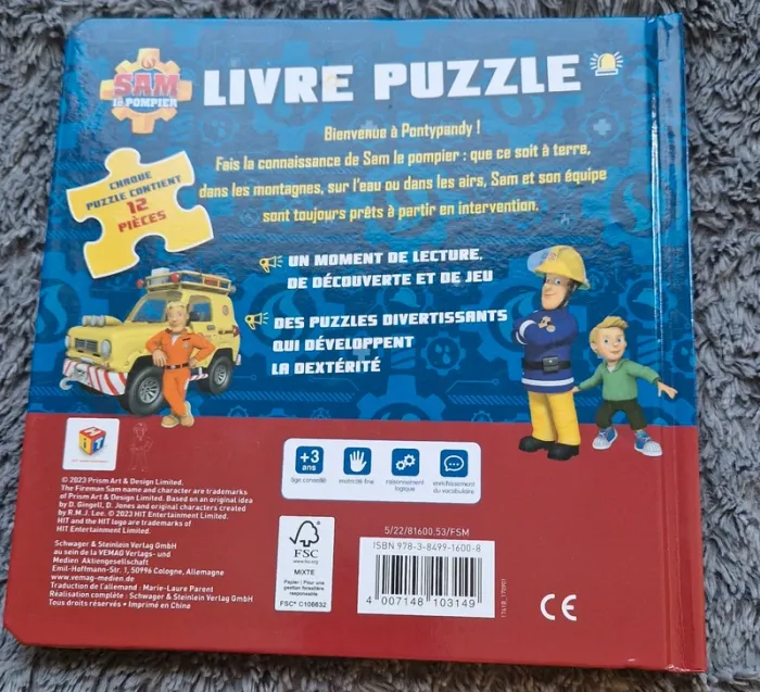 Livre puzzle sam - photo numéro 3