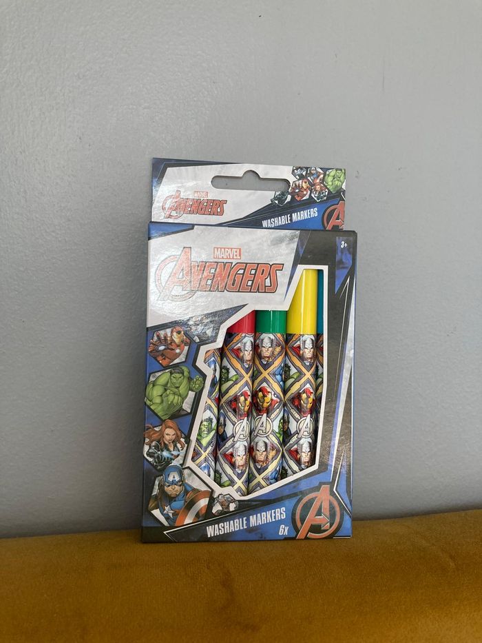 Marqueurs lavables The Avengers – Marvel, neufs, jamais ouverts, idéal enfants - photo numéro 2