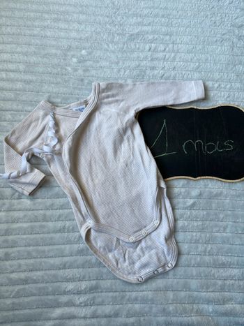 Body manches longues mixte petit bateau 1 mois