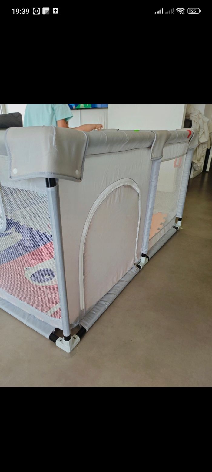 Parc 120cm avec Tapis et prises - photo numéro 5