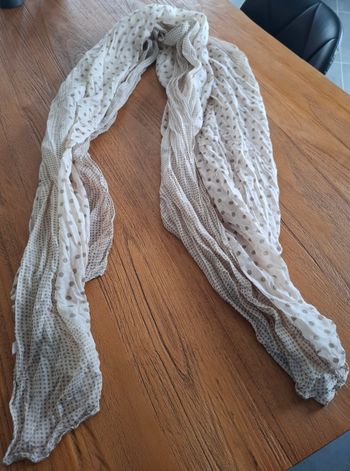 🧣 Foulard / écharpe à motifs pois 🧣