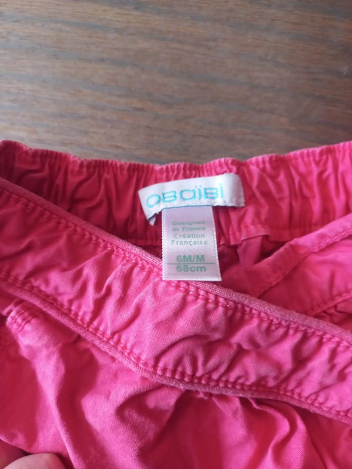 Jupe short fushia Obaïbi 6mois - photo numéro 4