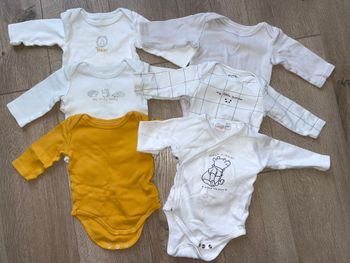 Lot de 6 bodies 3 mois