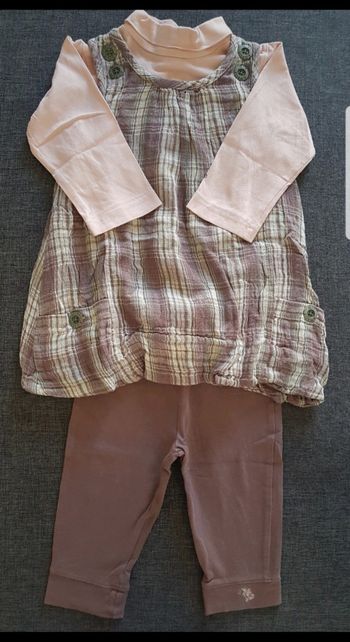 Ensemble 3 pièces fille 12 mois